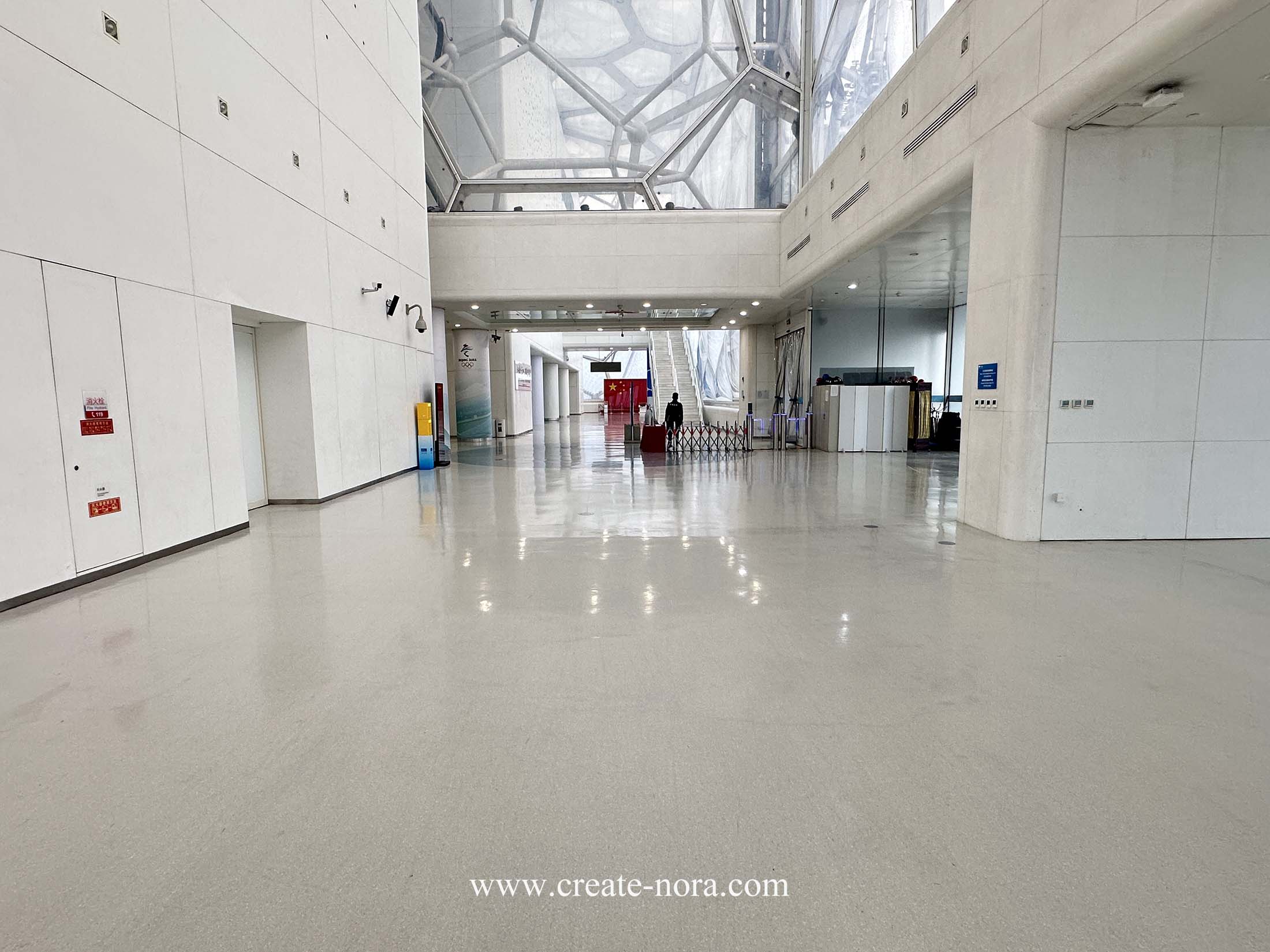 the photo of nora rubber flooring in National Aquatics Center (Water Cube) 2
